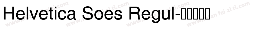 Helvetica Soes Regul字体转换